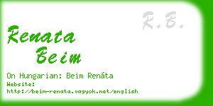 renata beim business card